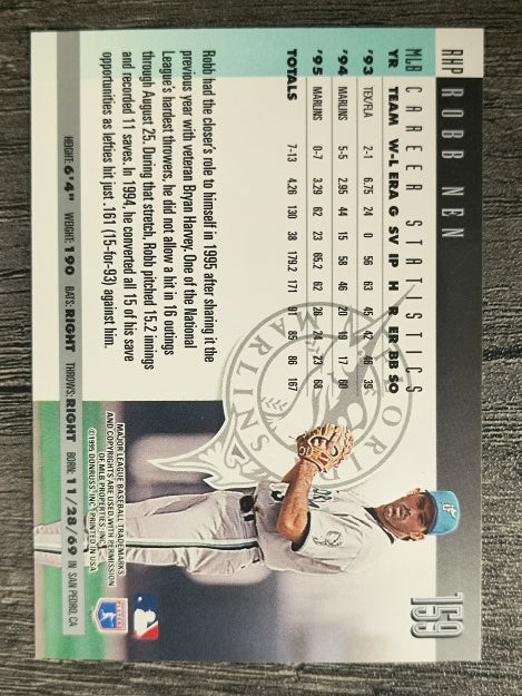 1996 Donruss #159 Robb Nen