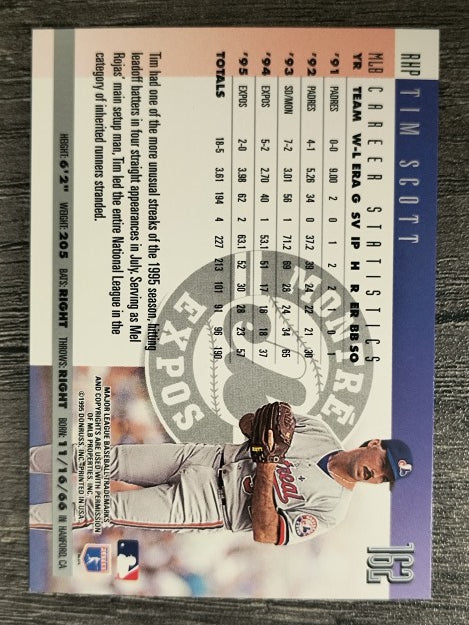 1996 Donruss #162 Tim Scott