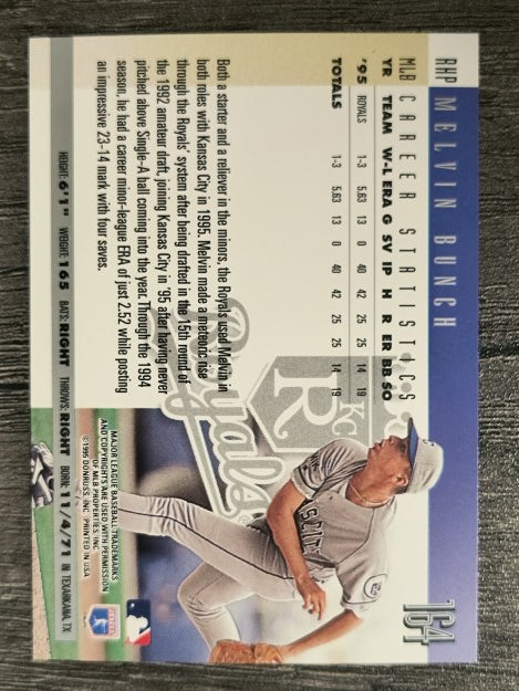1996 Donruss #164 Melvin Bunch