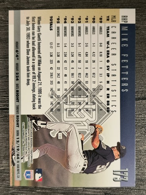 1996 Donruss #173 Mike Fetters