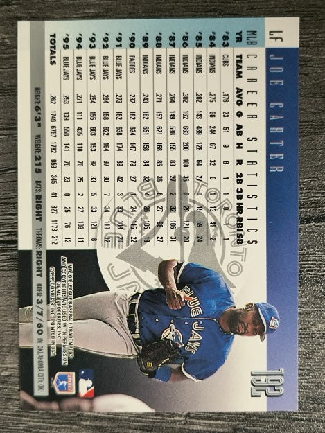 1996 Donruss #192 Joe Carter