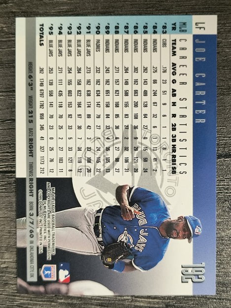 1996 Donruss #192 Joe Carter