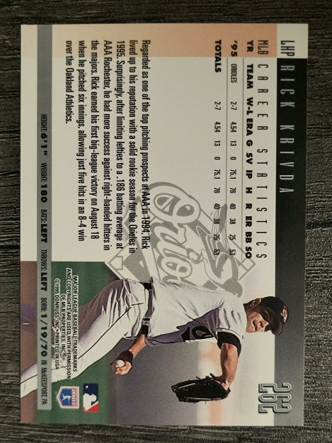 1996 Donruss #262 Rick Krivda