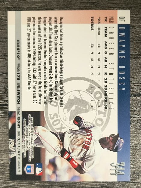 1996 Donruss #344 Dwayne Hosey
