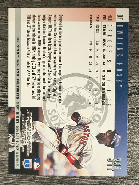1996 Donruss #344 Dwayne Hosey