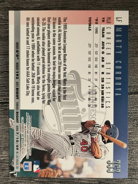 1996 Donruss #353 Marty Cordova