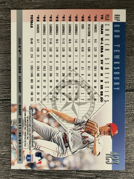 1996 Donruss #423 Bob Tewksbury