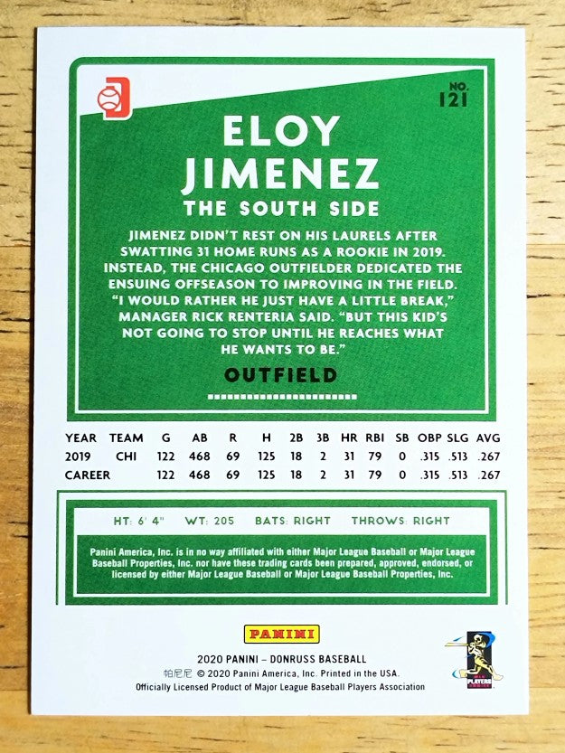 2020 Donruss Variations #121 Eloy Jimenez