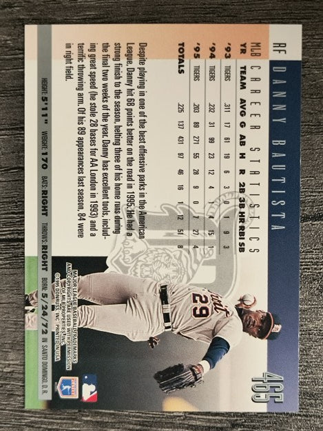 1996 Donruss #465 Danny Bautista