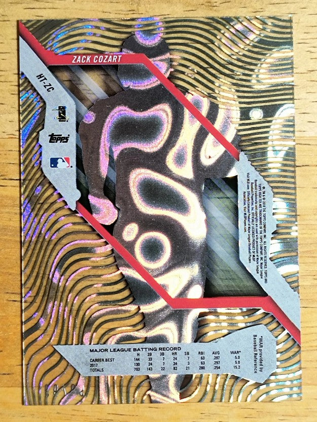 2018 Topps High Tek Magma Diffractors Green #HTZC Zack Cozart A