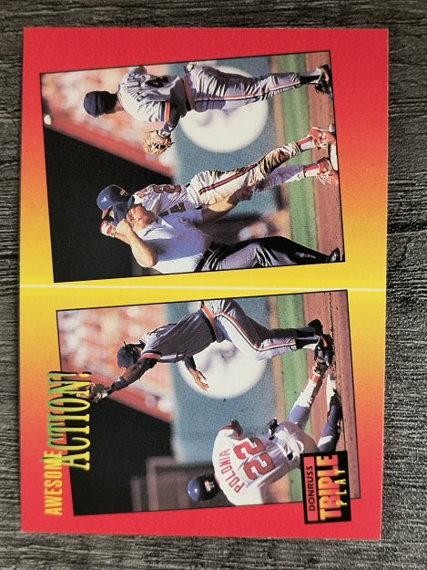 1992 Triple Play #99 Luis Polonia/Tony Phillips AA