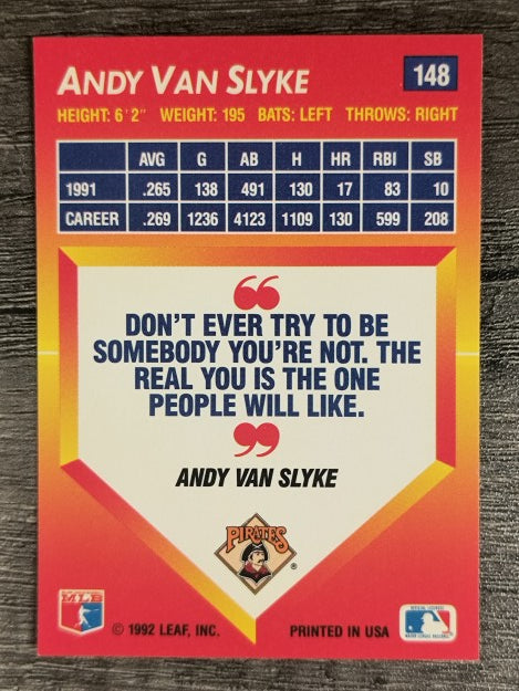 1992 Triple Play #148 Andy Van Slyke