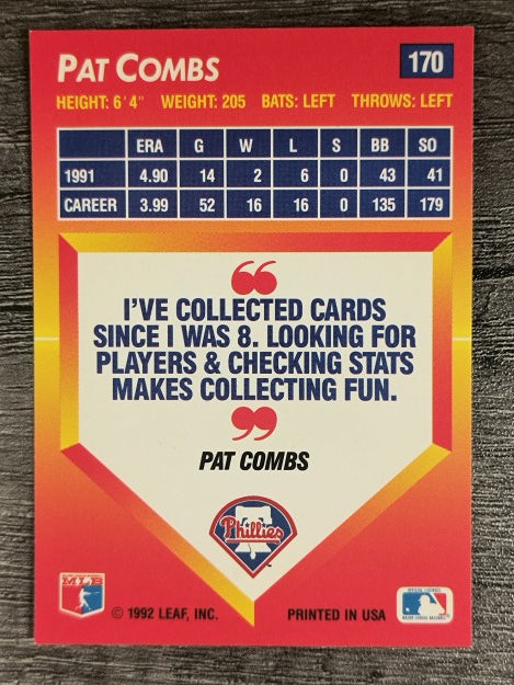 1992 Triple Play #170 Pat Combs