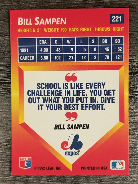 1992 Triple Play #221 Bill Sampen