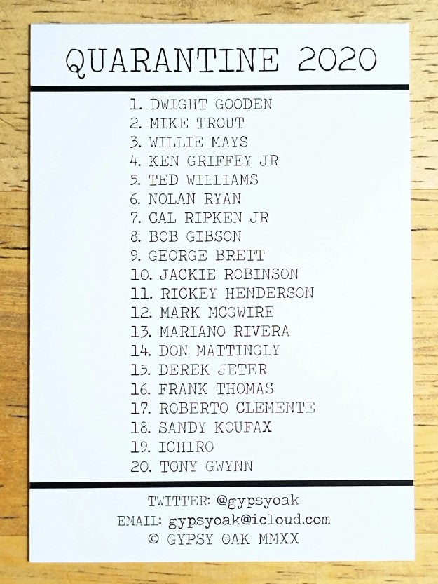 2020 Gypsy Oak Quarantine Art Project Color #2 Mike Trout