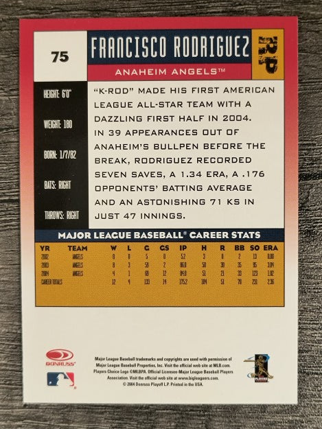 2005 Donruss #75 Francisco Rodriguez