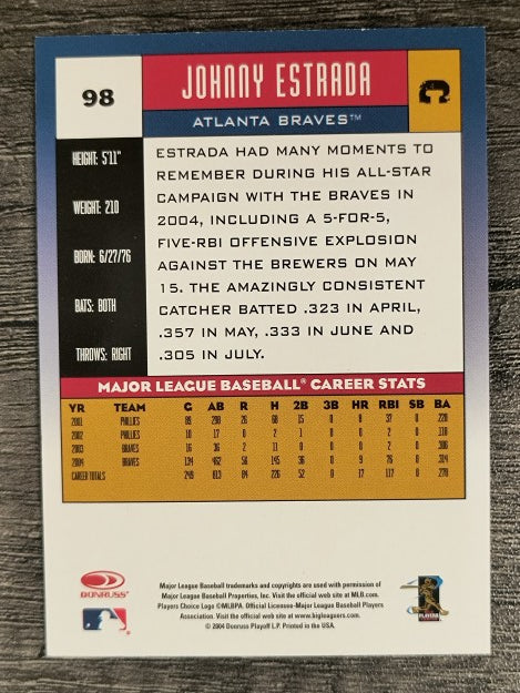 2005 Donruss #98 Johnny Estrada