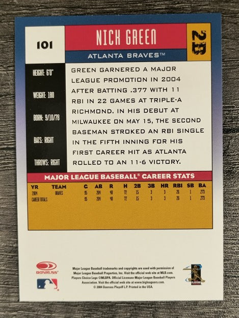 2005 Donruss #101 Nick Green