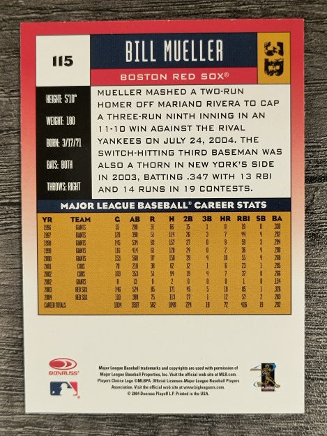 2005 Donruss #115 Bill Mueller