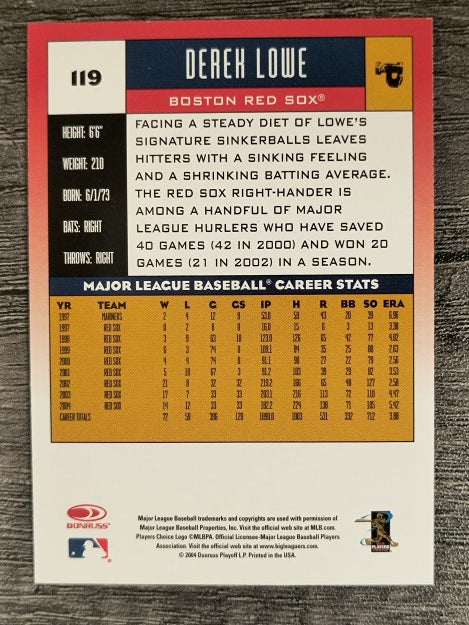 2005 Donruss #119 Derek Lowe