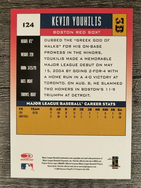 2005 Donruss #124 Kevin Youkilis