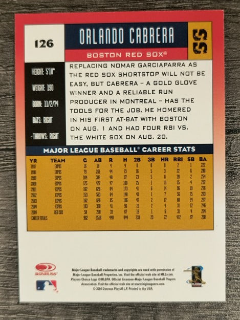 2005 Donruss #126 Orlando Cabrera