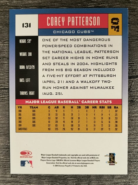 2005 Donruss #131 Corey Patterson