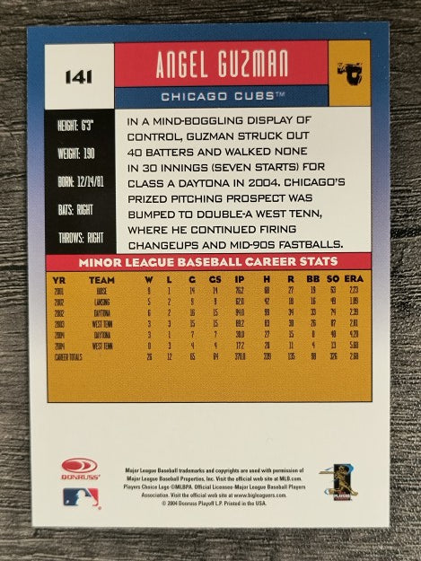 2005 Donruss #141 Angel Guzman