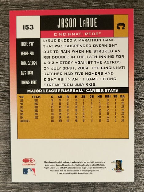 2005 Donruss #153 Jason LaRue