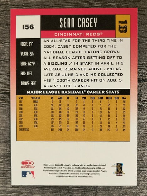 2005 Donruss #156 Sean Casey