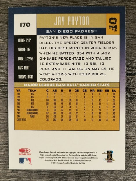 2005 Donruss #170 Jay Payton