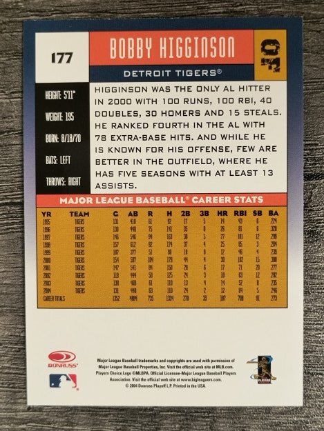2005 Donruss #177 Bobby Higginson