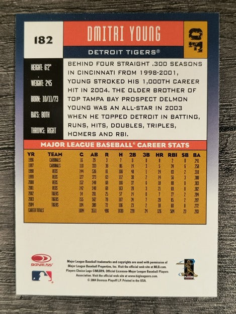 2005 Donruss #182 Dmitri Young