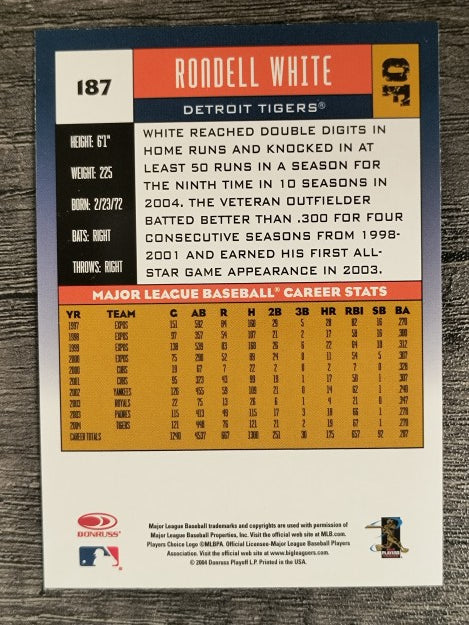 2005 Donruss #187 Rondell White