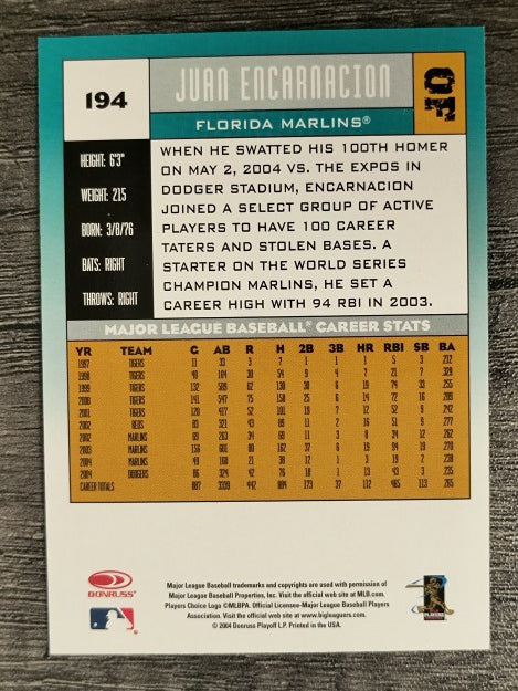2005 Donruss #194 Juan Encarnacion