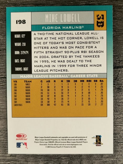 2005 Donruss #198 Mike Lowell