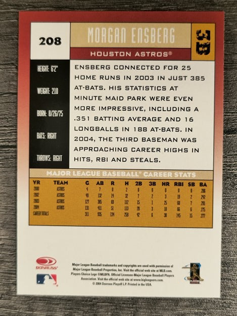 2005 Donruss #208 Morgan Ensberg
