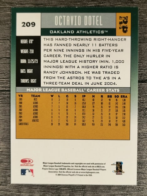 2005 Donruss #209 Octavio Dotel