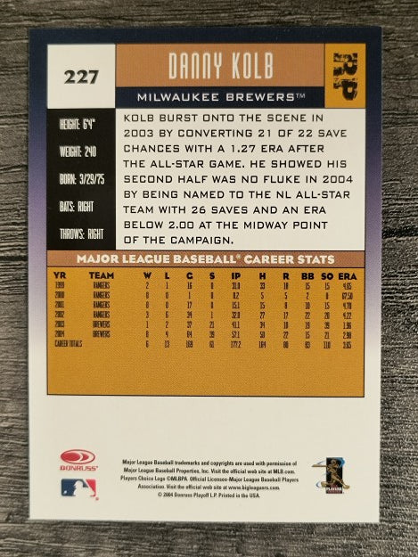 2005 Donruss #227 Danny Kolb