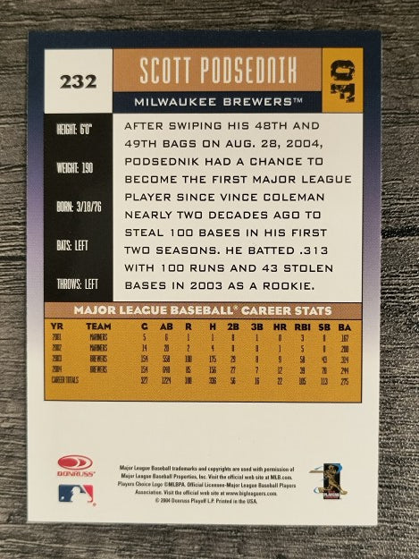 2005 Donruss #232 Scott Podsednik