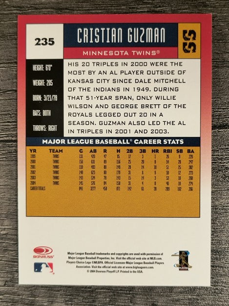 2005 Donruss #235 Cristian Guzman