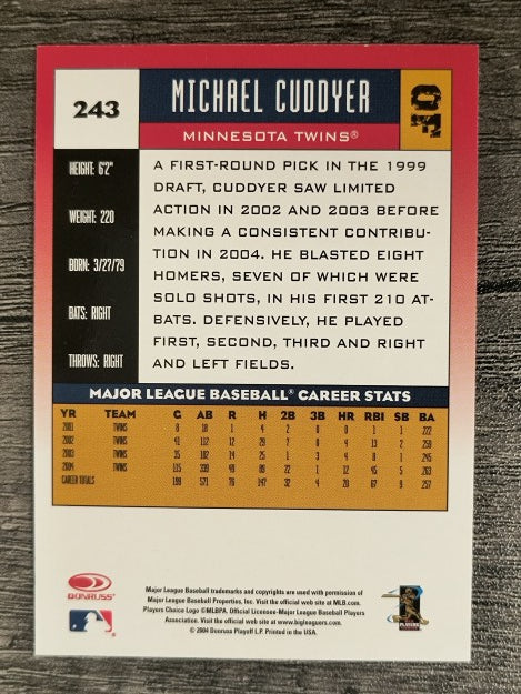 2005 Donruss #243 Michael Cuddyer