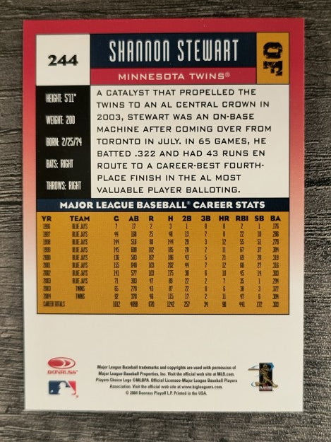 2005 Donruss #244 Shannon Stewart