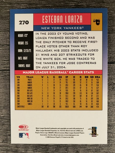 2005 Donruss #270 Esteban Loaiza
