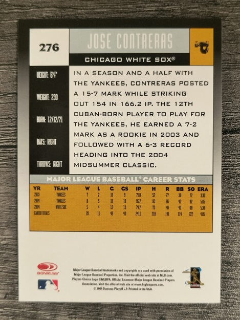2005 Donruss #276 Jose Contreras