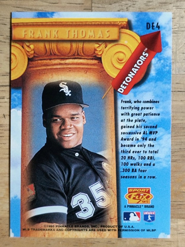 1995 Sportflix Detonators #DE4 Frank Thomas