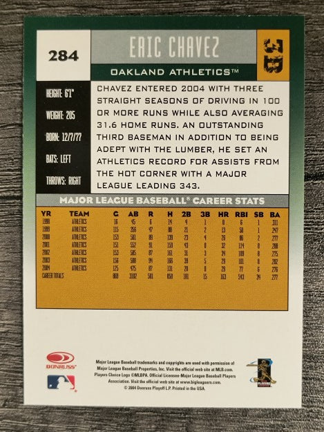 2005 Donruss #284 Eric Chavez