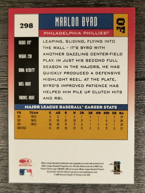 2005 Donruss #298 Marlon Byrd