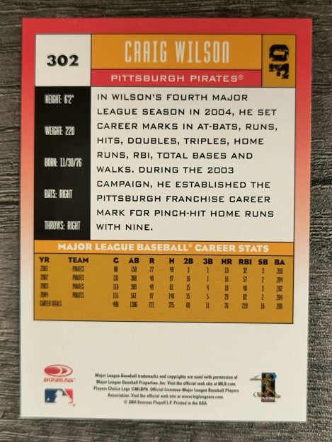 2005 Donruss #302 Craig Wilson