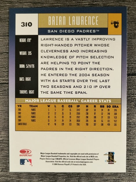 2005 Donruss #310 Brian Lawrence